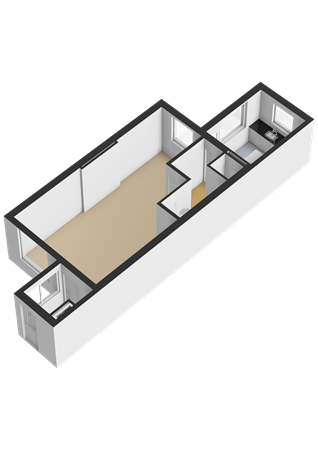 Floorplan - 't Boonrak 48, 2235 EG Valkenburg
